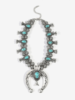 Hochzeitsketten Cyan Blau Silber Ovale Kugelkette Aquamarin 16 Zoll Unter Hochzeitskette