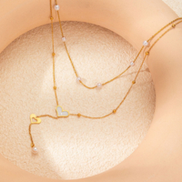 Hochzeitsketten Silber Silber Herzförmige Kordelkette Imitationsperle 16 Zoll Unter Hochzeitskette