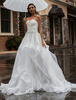 Hochzeitskleid trägerlosen mehrschichtigen Back Schatz Ballkleid Brautkleid