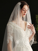 Hochzeitsschleier Einstufige Blumen Polyester Cut Edge Drop Brautschleier
