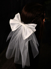 Hochzeitsschleier Einstufige Schleifen Polyester Cut Edge Oval Brautschleier