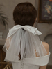 Hochzeitsschleier Einstufige Schleifen Tüll Cut Edge Classic Brautschleier