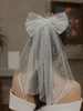 Hochzeitsschleier Einstufige Schleifen Tüll Cut Edge Classic Brautschleier