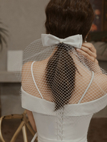 Hochzeitsschleier Einstufige Schleifen Tüll Cut Edge Classic Brautschleier