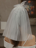 Hochzeitsschleier Einstufige Schleifen Tüll Cut Edge Classic Brautschleier