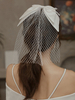 Hochzeitsschleier Einstufige Schleifen Tüll Cut Edge Classic Brautschleier