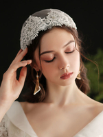Hochzeitsschleier Einstufige Spitze Tüll Spitze Applique Edge Classic Brautschleier