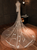 Hochzeitsschleier One Tier Lace Tüll Cut Edge Klassische Brautschleier