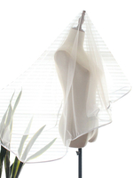 Hochzeitsschleier One-Tier Polyester Finished Edge Oval Brautschleier