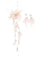 Hochzeitsschmuck-Set Charming Imitation Pearl Earclip Metal