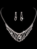 Hochzeitsschmuck Set Strass Halskette Mit Ohrringen
