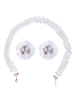 Hochzeitsschmuck Set White Pearls Brautaccessoires