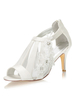 Hochzeitsschuhe Peep Toe Sandalen Pfennigabsatz Brautschuhe