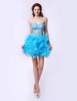 Homecoming Kleid mit transprenten Details und Blüten Muster Milanoo