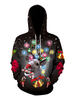 Hoodies Black Christmas Top Polyester Weihnachten Muster-beiläufige Urlaub Kostüme Elk Printed Hoodies