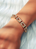 Hoop Bracelet Hollow Out Strass Chain Bracelets