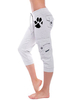 Hose Hellgraue Polyester Bedruckte Hose
