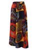 Hose mit weitem Bein Boho bedruckte Hose mit elastischer Taille