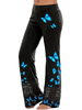 Hose Schwarze Hose mit Polyesterdruck