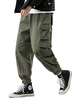 Hosen für Männer Casual Natural Waist Straight Cargo Pant Khaki Herrenhose