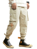 Hosen für Männer Chic Natural Waist Straight Cargo Pant Khaki Herrenhose