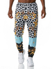 Hosen für Männer Leopard Printed No Waistline Straight Sweatpants Schwarze Herrenhose