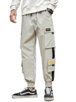 Hosen für Männer Lässige natürliche Taille Gerade Cargo Hose Graue Herrenhose 3 Farben