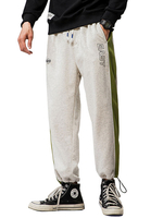 Hosen für Männer Lässige natürliche Taille Gerade Jogginghose Graue Herrenhose