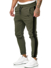 Hosen für Männer Polyester Color Block Tapered Fit Jägergrüne Hosen Herrenhosen