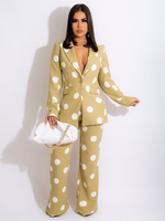 Hosenset Schwarz Polka Dot Täglich Lässig Polyester Taschen Lässig