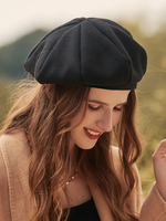 Hüte für Frauen Nette Poly-Baumwollmischung Polyester Schwarze Hüte