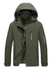 Hunter Green Jacket Männer Kapuzen-Langarm-Slim Fit Bedruckte Jacke