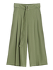 Hunter Green Pants für Frauen Schnürung Baumwolle Raised Waist Wide Leg Cotton Casual Hose