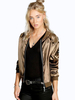 Jacke gemischten Baumwollen mit Taschen im casualen Stil für Herbst mit langen Ärmeln Alltagskleidung für Alltag und Damen