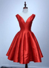 Jahrgang Plunginn Halsausschnitt a-line Off-die-Schulter Cocktailkleid