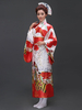 Japanisches Kimono-Damenkostüm in Rot