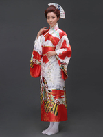 Japanisches Kimono-Damenkostüm in Rot