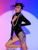 Jazz Dance Costumes Velours-Overall-Tanzkleidung für Damen
