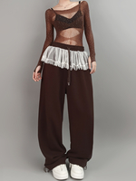 Jazz Dance Kostüm Damen Top und Hose Set Tanzbekleidung Performance Outfit