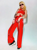 Jazz Dance Kostüme Damen Pelzhose Top Tanzkleidung