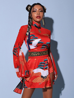 Jazz Dance Kostüme Damen Polyester Hosen Kleid Schärpe Tanzbekleidung