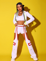 Jazz Dance Kostüme Damen Polyester Hosen Top Tanzbekleidung