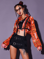 Jazz Dance Kostüme Damen Polyester Top Hose Mantel Tanzbekleidung