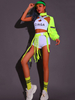 Jazz Dance Kostüme für Frauen Polyester Shorts Top Dancing Wear Outfit