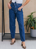 Jeans für Frau Moderne blaue gerade Baumwolle Vintage gerade Jeans