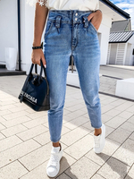 Jeans-Jeanshose mit hoher Taille
