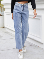 Jeans mit weitem Bein für Damen Jeanshosen