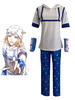 JoJos bizarres Abenteuer Johnny Joestar Cosplay-Kostüm Weißes Polyester-Cosplay-Kostüm Komplettes Set
