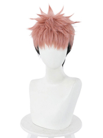 Jujutsu Kaisen Hexerei Fight Midori Yuji Cosplay Perücke Hitzebeständige Fiber Blush Pink Cosplay Perücken