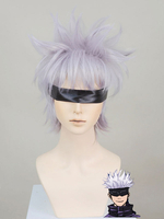 Jujutsu Kaisen Hexerei Kampf Satoru Gojo Perücke Cosplay Kostüm Halloween